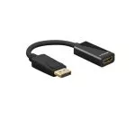Adapter DisplayPort 1.4 férfi HDMI A típusú női HDMI-re, DP 1.4 HDMI-re, 4K*2K@60Hz, 3D, hossza 0.10m, DINIC Polybag